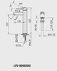 Vòi chậu INAX đặt bàn nóng lạnh cổ cao LFV-8000SH2