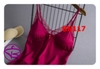 Bộ ngủ lụa 2 dây cao cấp ren viền nơ giữa