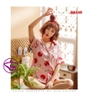 Bộ ngủ pijama quần đùi chất lụa cao cấp hàng đẹp chuẩn