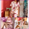 Bộ ngủ pijama quần đùi chất lụa cao cấp hàng đẹp chuẩn
