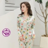 Bộ ngủ pijama lụa cao cấp quần dài tay dài chất đẹp