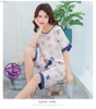 Bộ lửng mặc nhà - Đồ ngủ nữ tay lửng chất vải cotton crepe mịn thoáng mát hàng đẹp chuẩn MÀU xanh và vàng