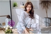 Đồ bộ mặc nhà quần dài tay dài - Đồ ngủ nữ chất cotton crepe nhẹ mát hàng đẹp chuẩn MÀU hồng và xanh