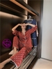 Bộ đồ ngủ pijama lụa quần dài tay dài chấm bi chất lụa đẹp cao cấp