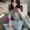 Áo choàng ngủ kết hợp bộ ngủ - Bộ đồ ngủ 2 dây đẹp chất nhung cao cấp phối ren mềm mịn quyến rũ