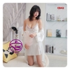 Váy ngủ kèm áo choàng - Bộ áo choàng ngủ nữ kết hợp đầm ngủ lụa quyến rũ chất đẹp cao cấp