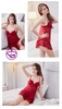 Đồ ngủ xuyên thấu sexy - Váy ngủ lưới mỏng phối ren tà xéo hở ngực quyến rũ gợi cảm có gọng mút MÀU ĐEN ĐỎ TÍM HỒNG CAM