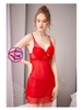 Váy ngủ sexy mỏng manh - Đầm ngủ đẹp quyến rũ đầm ngủ cô dâu gợi cảm kèm quần lọt khe có gọng mút ngực MÀU ĐỎ