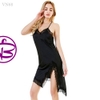 Đồ ngủ nữ - Váy đầm ngủ dáng dài xẻ tà gợi cảm chất lụa đẹp quyến rũ