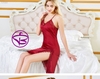 Đồ ngủ nữ - Váy đầm ngủ dáng dài xẻ tà gợi cảm chất lụa đẹp quyến rũ