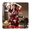 Bộ ngủ Pijama quần đùi cổ tròn chất lụa cao cấp