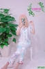 Bộ ngủ pijama hàng thiết kế quần dài tay ngắn phối chân chất lụa đẹp cao cấp