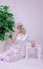 Bộ ngủ pijama hàng thiết kế quần dài tay ngắn áo trắng phối nẹp đôi chất lụa cao cấp