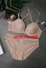 Bộ đồ lót Pinkdear dây đôi cài trước quả trơn