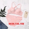 Bộ đồ lót Pinkdear dây đôi cài trước quả trơn