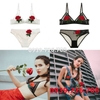 Bộ đồ lót bralette ko gọng ko mút hoa hồng