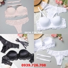 Bộ đồ lót ren quả trơn mút vừa siêu nâng 3 móc cúp ngang