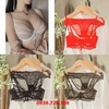 Bộ đồ lót ren dây cách điệu có gọng ko mút có dây rút tạo khe