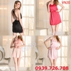 Đầm ngủ lụa lưng dây đan quyến rũ!