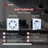 Quạt thông gió gắn tường Tico TC-15AV6 1 Chiều