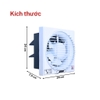 Quạt thông gió gắn tường Tico TC-15AV6 1 Chiều