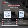 Quạt thông gió gắn tường Tico TC-25AV6 1 Chiều