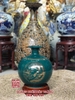 Bình hút tài lộc Phát Lộc nền xanh lục bảo Bát Tràng H28cm BHL70 1
