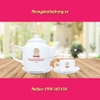 Ấm chén in logo công ty gạch Prime