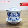 Bát nắp Lưỡng long chầu mặt nguyệt