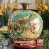 Bình hút lộc nhị cảnh khung viền nổi 3D vàng kim cao cấp H38 BHL348 2