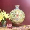 Bình hút tài lộc Vạn sư như ý liên hoa vẽ vàng kim cao cấp H35cm BHL80 3