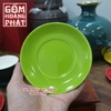 Bộ tách CAPPUCCINO 250ML men xanh lá bóng gốm sứ Bát Tràng 3