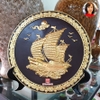 Đĩa trưng bày dát vàng Thuận buồm xuôi gió cao cấp