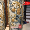 Lục bình sứ men rạn đắp nổi tứ quý hàng cực phẩm 1m8 3