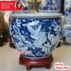 Thống gốm sứ vẽ Sen Hạc Phi 50cm