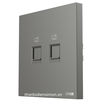 Ổ cắm mạng đôi Simon M7 AIR màu Platinum Grey 665228-6Q