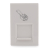 Ổ cắm dữ liệu chuẩn RJ45 Cat.5e Cỡ S màu trắng Simon Series 51A H552