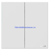 Công tắc đôi nhấn nhả 661021F Simon M7 AIR màu trắng