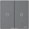 Công tắc rèm đơn (10AX 250V) (Metal) màu Brushed Grey Simon M7 661027M-2B