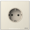 Module ổ cắm Schuko (Metal) màu Satin Gold Simon M7 661687M-2C