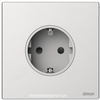 Module ổ cắm Schuko (Metal) màu Frosted Silver Simon M7 661687M-2A