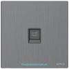 Module Ổ cắm mạng Cat.6 (Metal) màu Brushed Grey Simon M7 665218M-2B