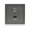 Module Ổ cắm USB và HDMI chuẩn vuông màu Xám Simon Series i7 700494-61