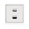 Module Ổ cắm USB và HDMI chuẩn vuông màu trắng Simon Series i7 700494