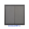 Module Nút nhấn công tắc đôi mặt đế vuông màu Xám Simon i7 701021F-61