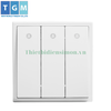 Công tắc ba 2 chiều chuẩn vuông có đèn LED màu trắng Simon i7 701034