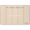 Bộ công tắc ba 1 chiều size S màu champagne Simon K9 591032-46