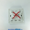 Bộ công tắc trung gian đơn 6 cực chuẩn vuông màu trắng Simon 50 51026B