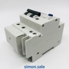 Cầu dao Aptomat RCCB chống giật 2 pha 3,5 tép 32A Simon SMB65L-32C32/2