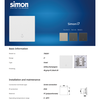 Module Nút nhấn công tắc chuông cửa mặt vuông màu trắng Simon Series i7 706301